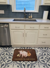 Load image into Gallery viewer, Welcome to the Farm with the pig and chicken Machine Washable Memory Foam Mat SB3083RUG