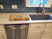 Load image into Gallery viewer, Bon Appetite and Spices Dish Drying Mat – Absorbent, Artistic Kitchen Essentials SB3089DDM