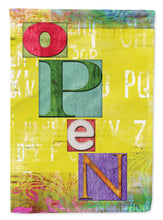 Load image into Gallery viewer, Artsy OPEN Garden Flag - Outdoor Decorative Yard Flag