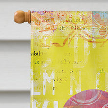 Load image into Gallery viewer, Artsy Welcome Heart Flag Canvas House Size SB3099CHF