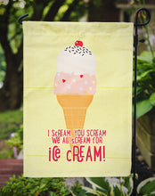 Load image into Gallery viewer, I scream you scream we all scream for ice cream Garden Flag - Outdoor Decorative Yard Flag SB3106GF