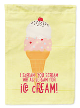 Load image into Gallery viewer, I scream you scream we all scream for ice cream Garden Flag - Outdoor Decorative Yard Flag SB3106GF