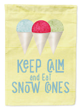 Load image into Gallery viewer, Keep calm and eat snow cones Garden Flag - Outdoor Decorative Yard Flag SB3110GF