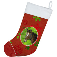 Load image into Gallery viewer, Horse Red Snowflakes Holiday Christmas  Christmas Stocking SB3121-CS