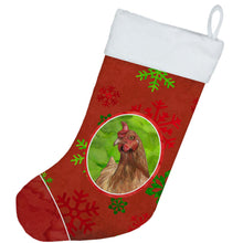 Load image into Gallery viewer, Chicken Red Snowflakes Holiday Christmas  Christmas Stocking SB3129-CS