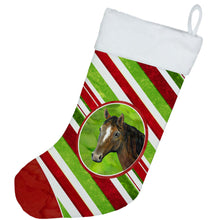 Load image into Gallery viewer, Horse Candy Cane Holiday Christmas Christmas Stocking SB3132-CS