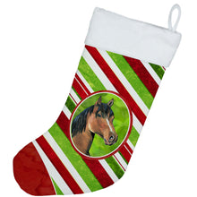 Load image into Gallery viewer, Horse Candy Cane Holiday Christmas Christmas Stocking SB3135-CS