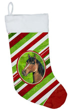 Load image into Gallery viewer, Horse Candy Cane Holiday Christmas Christmas Stocking SB3135-CS
