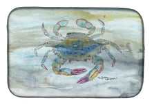 Load image into Gallery viewer, Female Blue Crab Watercolor Dish Drying Mat – Absorbent, Artistic Kitchen Essentials SC2005DDM