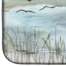 Load image into Gallery viewer, Blue Heron Watercolor Dish Drying Mat – Absorbent, Artistic Kitchen Essentials SC2007DDM