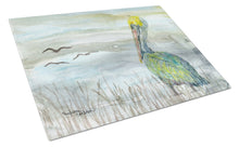 Load image into Gallery viewer, Pelican Watercolor Glass Cutting Boards – Durable, Decorative Kitchen Art Large SC2008LCB