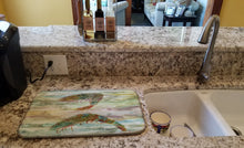 Load image into Gallery viewer, Shrimp Sunset Dish Drying Mat – Absorbent, Artistic Kitchen Essentials SC2014DDM