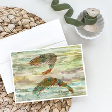 Load image into Gallery viewer, Shrimp Sunset Greeting Cards -  Blank Note Cards – 8-Pack of Artist-Designed Cards with Envelopes