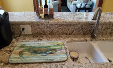 Load image into Gallery viewer, Crab a leg up Sunset Dish Drying Mat – Absorbent, Artistic Kitchen Essentials SC2015DDM