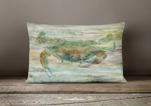 Load image into Gallery viewer, Crab a leg up Sunset Canvas Fabric Decorative Pillow SC2015PW1216