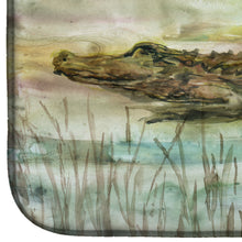 Load image into Gallery viewer, Alligator Sunset Dish Drying Mat – Absorbent, Artistic Kitchen Essentials SC2016DDM