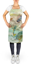Load image into Gallery viewer, Crab, Shrimp and Oyster Sunset Apron – Artist-Designed Kitchen, BBQ &amp; Craft Apron SC2017APRON