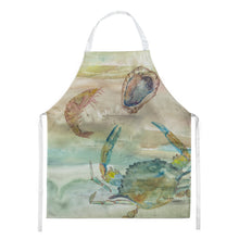 Load image into Gallery viewer, Crab, Shrimp and Oyster Sunset Apron – Artist-Designed Kitchen, BBQ &amp; Craft Apron SC2017APRON