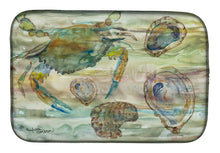 Load image into Gallery viewer, Crab, Shrimp and Oyster Sunset Dish Drying Mat – Absorbent, Artistic Kitchen Essentials SC2017DDM