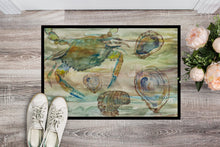 Load image into Gallery viewer, Crab, Shrimp and Oyster Sunset Doormat - 18x27 Decorative Floor Mat – Indoor/Outdoor Rug with Artistic Flair SC2017MAT