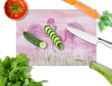 Load image into Gallery viewer, Flamingos Glass Cutting Boards – Durable, Decorative Kitchen Art Large SC2018LCB