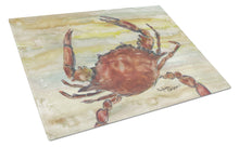 Load image into Gallery viewer, Cooked Crab Yellow Sky Glass Cutting Boards – Durable, Decorative Kitchen Art Large SC2022LCB