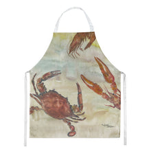 Load image into Gallery viewer, Crab, Shrimp, Oyster Yellow Sky Apron – Artist-Designed Kitchen, BBQ &amp; Craft Apron SC2023APRON