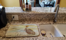 Load image into Gallery viewer, Brown Pelican Yellow Sky Dish Drying Mat – Absorbent, Artistic Kitchen Essentials SC2025DDM