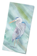 Load image into Gallery viewer, Blue Heron on Blue Cloth Napkin, Fabric Table Napkin, Reusable, printed in the USA SC2047NAP