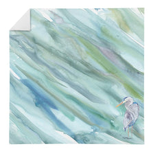 Load image into Gallery viewer, Blue Heron on Blue Cloth Napkin, Fabric Table Napkin, Reusable, printed in the USA SC2047NAP