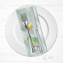 Load image into Gallery viewer, Pelican on Sage Green Cloth Napkin, Fabric Table Napkin, Reusable, printed in the USA SC2064NAP