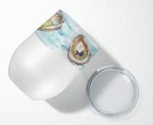Load image into Gallery viewer, Oysters Stainless Steel 12 oz Stemless Wine Glass