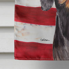 Load image into Gallery viewer, USA American Flag with Dachshund Flag Canvas House Size