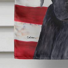 Load image into Gallery viewer, USA American Flag with Labrador Flag Canvas House Size