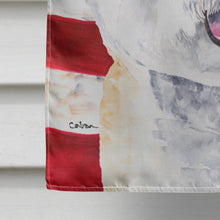 Load image into Gallery viewer, USA American Flag with Bichon Frise Flag Canvas House Size