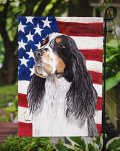 Load image into Gallery viewer, USA American Flag with Springer Spaniel Garden Flag – Decorative Outdoor Yard Flag