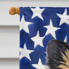 Load image into Gallery viewer, USA American Flag with Cairn Terrier Flag Canvas House Size