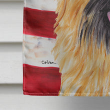 Load image into Gallery viewer, USA American Flag with Cairn Terrier Flag Canvas House Size