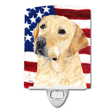 Load image into Gallery viewer, USA American Flag with Labrador Ceramic Night Light SC9018CNL