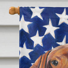 Load image into Gallery viewer, USA American Flag with Vizsla Flag Canvas House Size