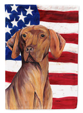 Load image into Gallery viewer, USA American Flag with Vizsla Flag Canvas House Size