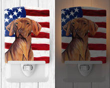 Load image into Gallery viewer, USA American Flag with Vizsla Ceramic Night Light SC9022CNL