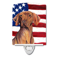 Load image into Gallery viewer, USA American Flag with Vizsla Ceramic Night Light SC9022CNL