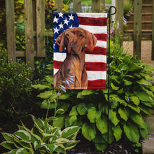 Load image into Gallery viewer, USA American Flag with Vizsla Garden Flag – Decorative Outdoor Yard Flag