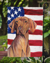 Load image into Gallery viewer, USA American Flag with Vizsla Garden Flag – Decorative Outdoor Yard Flag