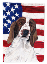 Load image into Gallery viewer, USA American Flag with Welsh Springer Spaniel Flag Canvas House Size