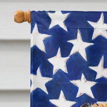 Load image into Gallery viewer, USA American Flag with Chow Chow Flag Canvas House Size