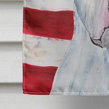Load image into Gallery viewer, USA American Flag with Pit Bull Flag Canvas House Size