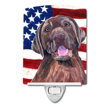 Load image into Gallery viewer, USA American Flag with Labrador Ceramic Night Light SC9029CNL