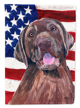 Load image into Gallery viewer, USA American Flag with Labrador Garden Flag – Decorative Outdoor Yard Flag